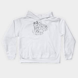 Insta cat design Kids Hoodie